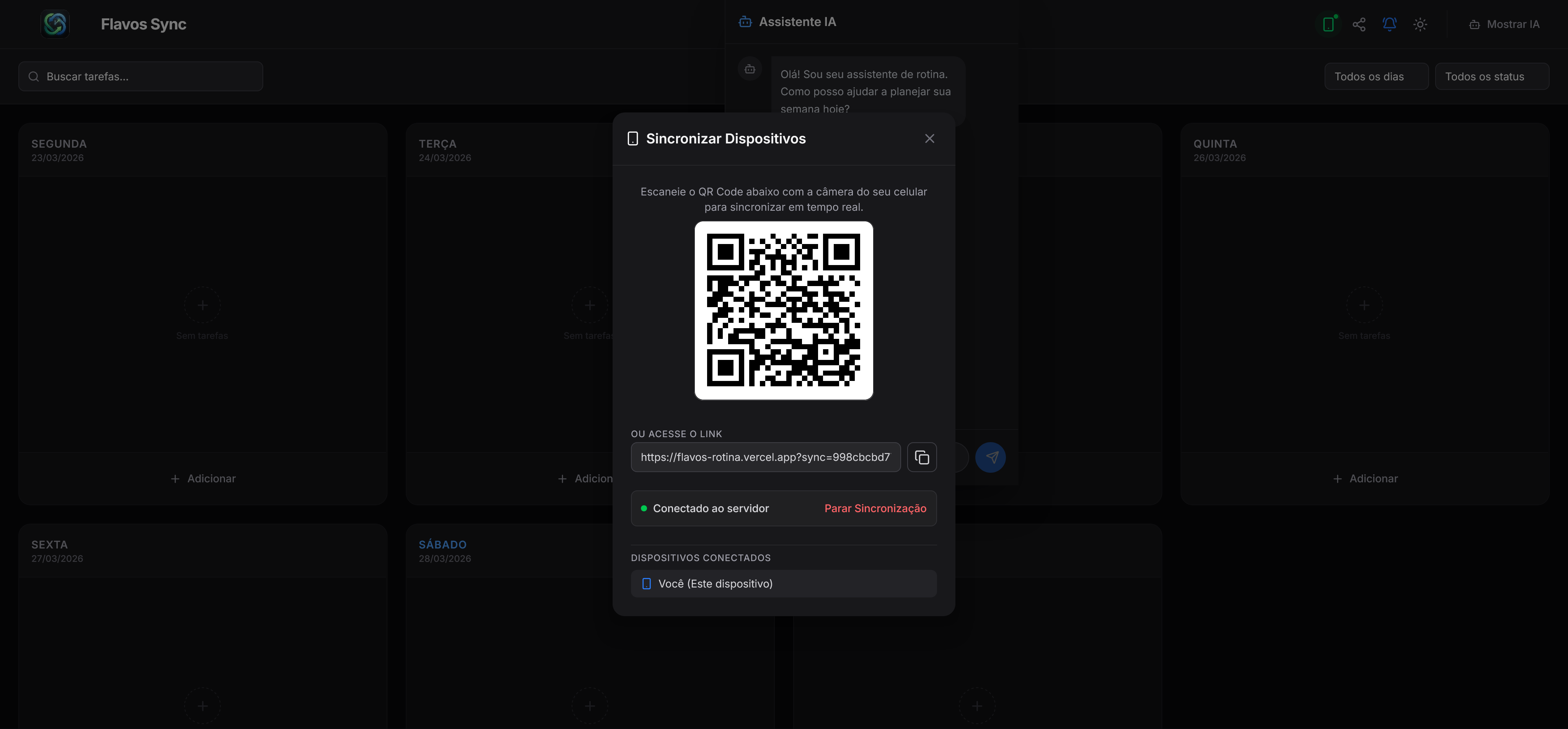 Modern dark technology workspace